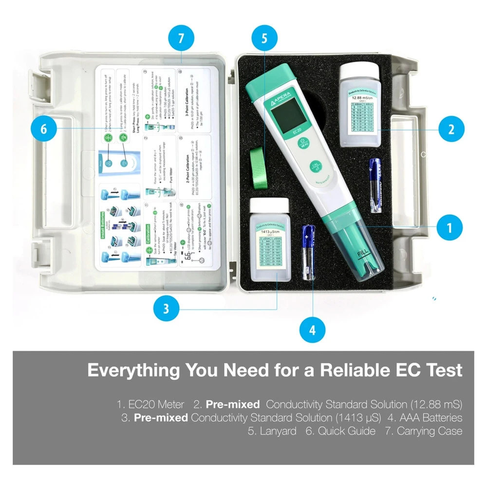 EC Meter Digital Kit With ATC - EC Tester High - Image 2
