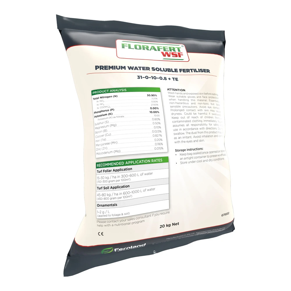 Water Soluble Fertiliser 31-0-10 +TE