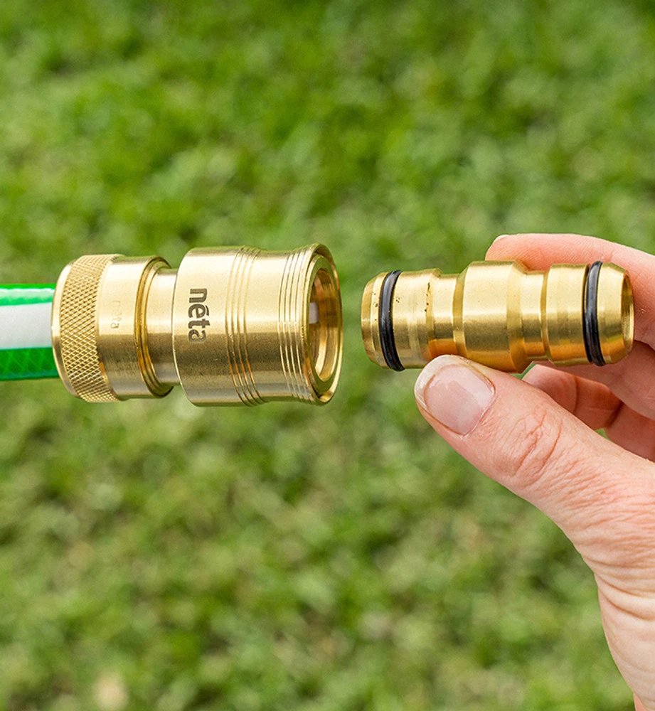 18mm Hi-Flo Brass 2-End Coupler - Image 2