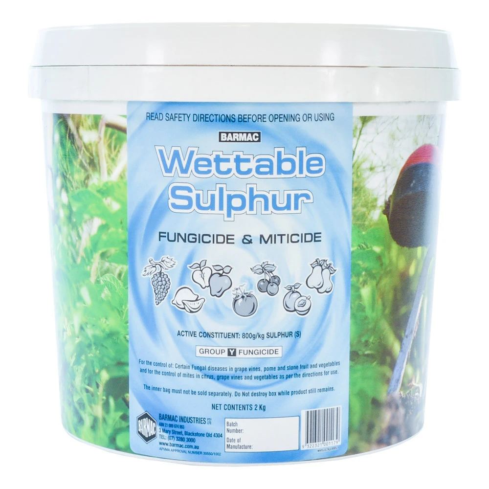 Wettable Sulphur Fungicide & Miticide